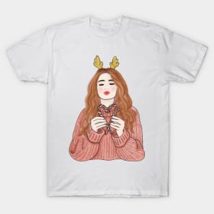 Reindeer girl T-Shirt